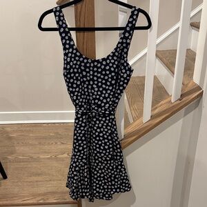 row a Women's Navy Polka Dot Mini Dress